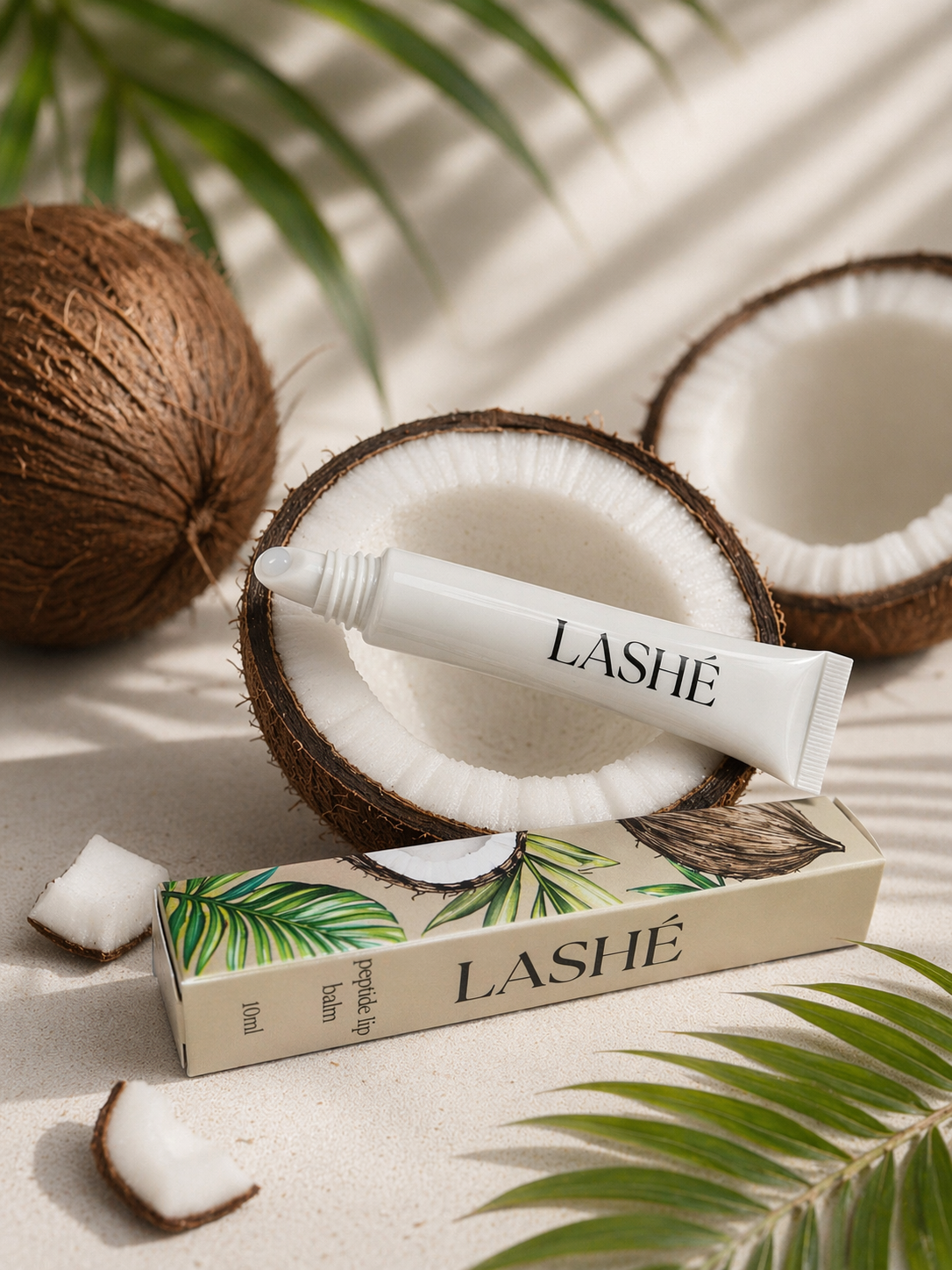 LASHÉ Peptide Lip Balm – Coconut
