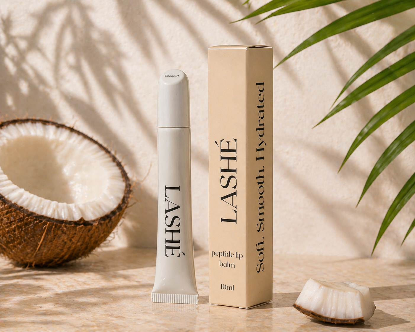 LASHÉ Peptide Lip Balm – Coconut