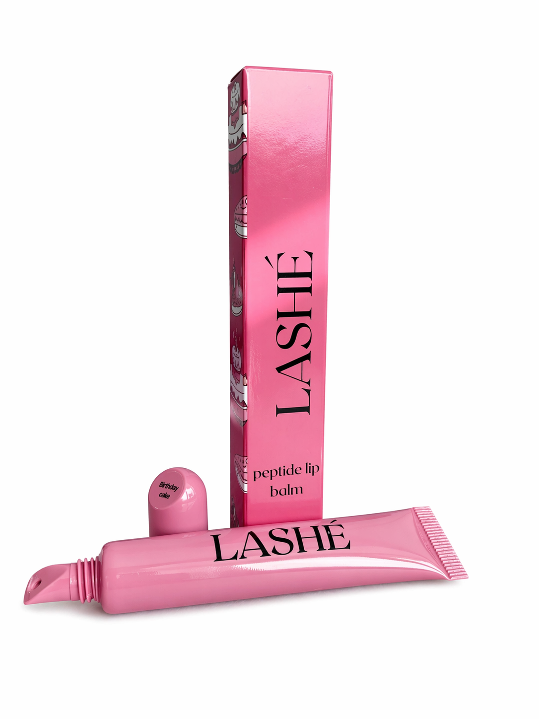 LASHÉ Peptide Lip Balm – Birthday Cake