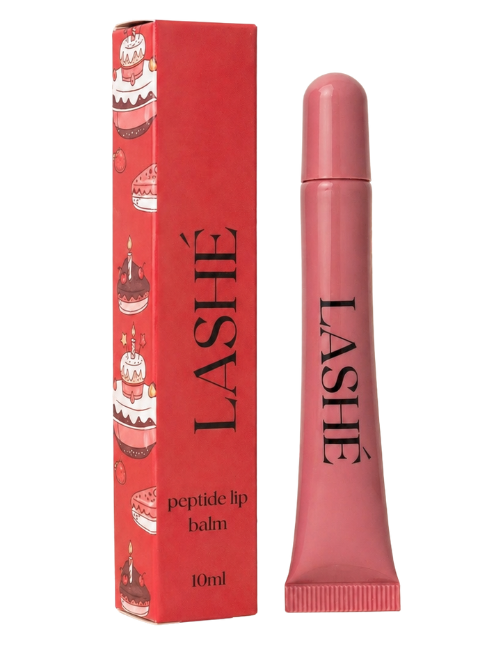 LASHÉ Peptide Lip Balm – Birthday Cake